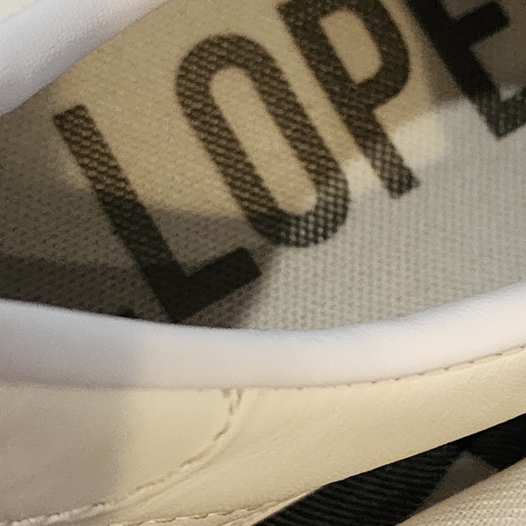 LOUIE LOPEZ CONVERSE LEATHER SNEAKERS SIZE 10 CREAM COLOR - Picture 2 of 16